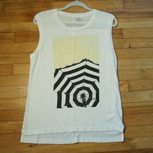 J. Crew beach umbrella graphic print Collector Tee